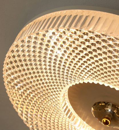 Ayla LED Flush Mount Ceiling Light | Metal & Acrylic | 40cm or 50cm Diameter