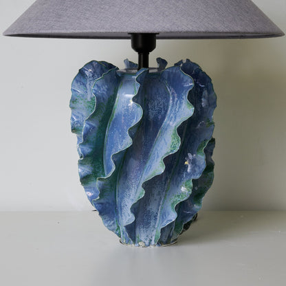 Azure Wave Table Lamp | Ceramic Base | Blue