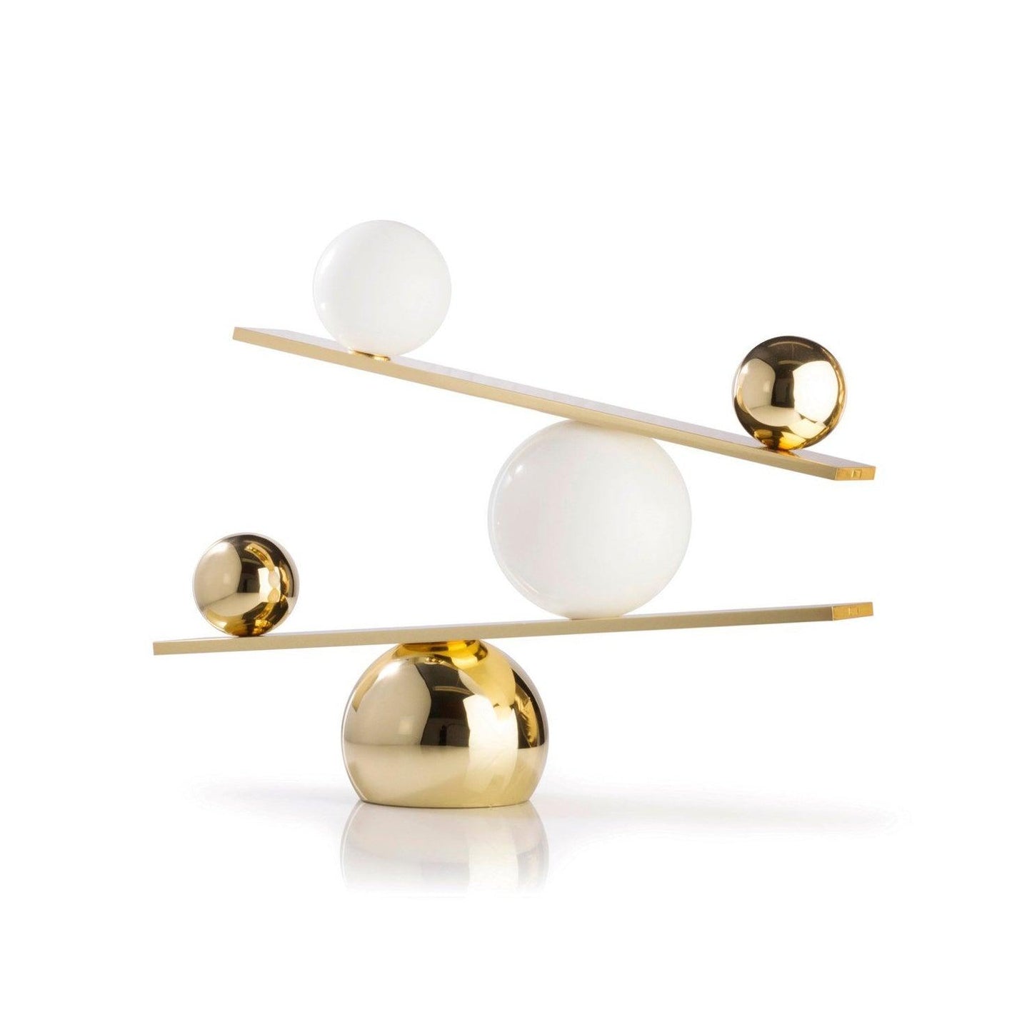 Balance Table Lamp | Marble, Glass | Black, Gold