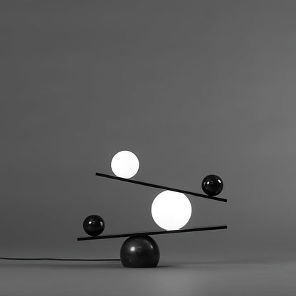 Balance Table Lamp | Marble, Glass | Black, Gold