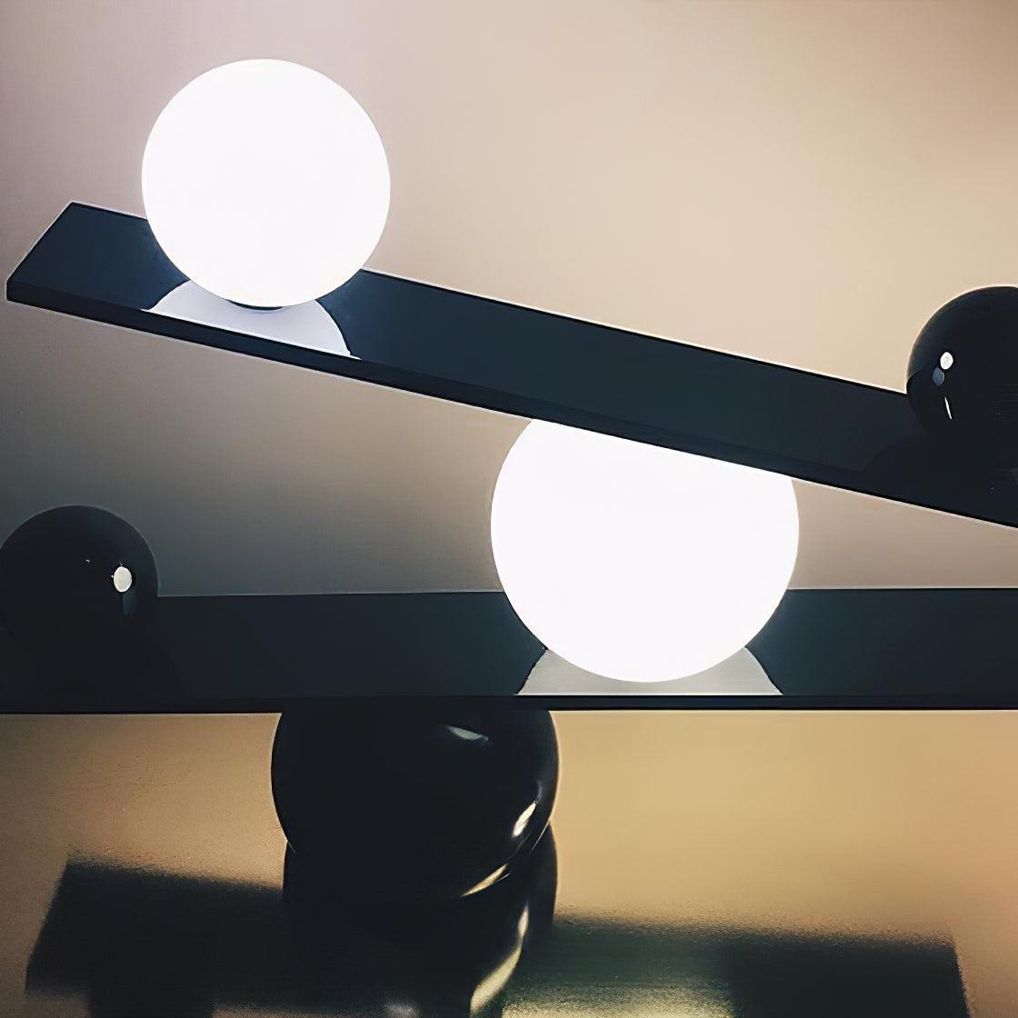 Balance Table Lamp | Marble, Glass | Black, Gold