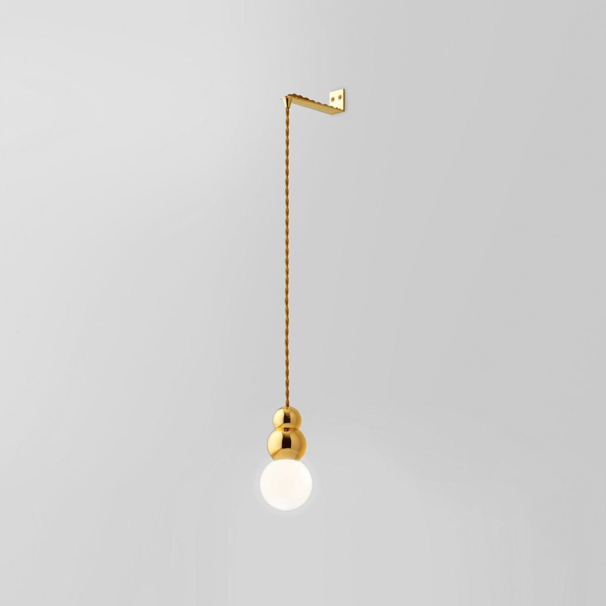 Ball Wall Light | Metal, Glass, Aluminum | Black, Gold, Chrome
