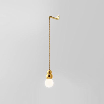 Ball Wall Light | Metal, Glass, Aluminum | Black, Gold, Chrome