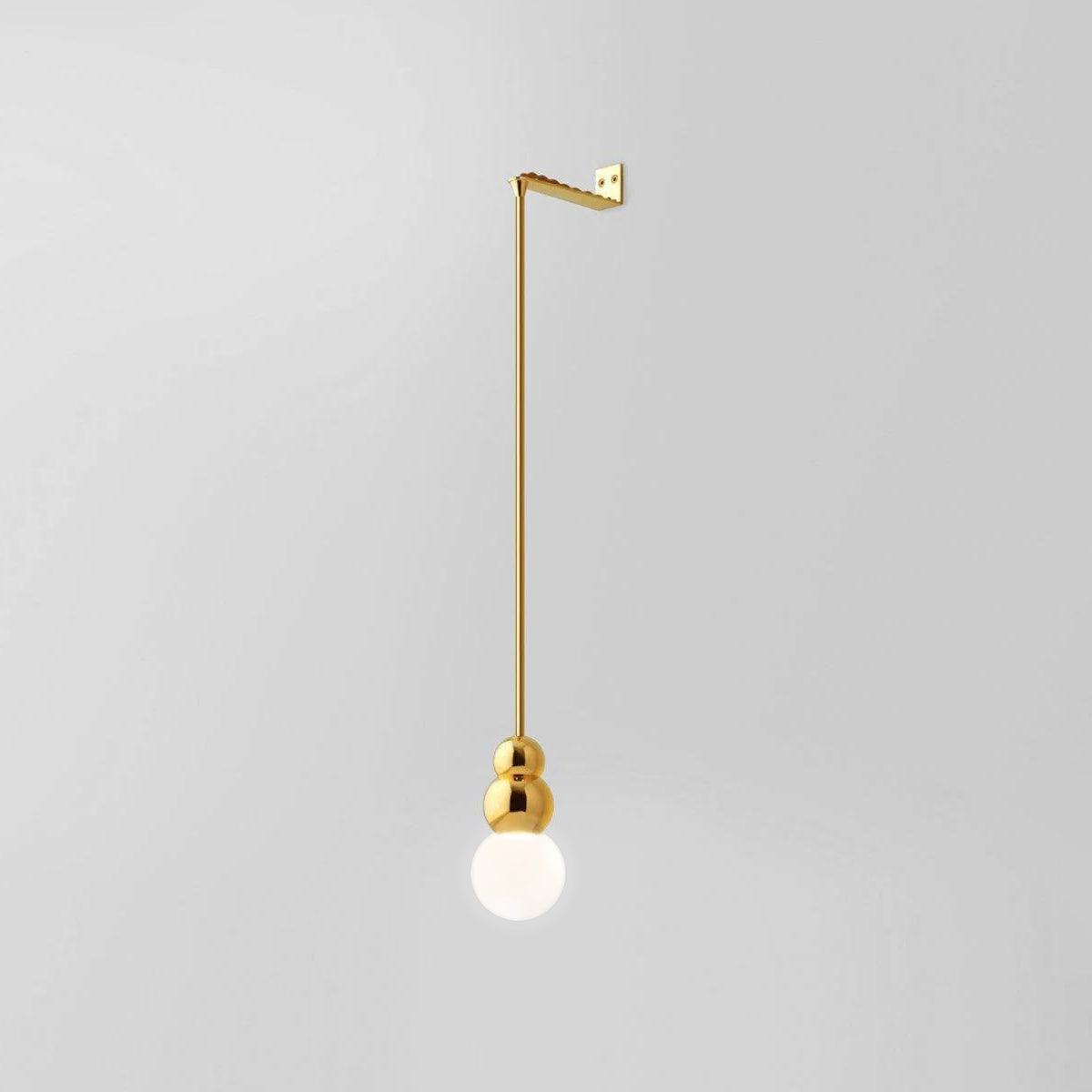 Ball Wall Light | Metal, Glass, Aluminum | Black, Gold, Chrome