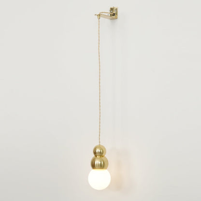 Ball Wall Light | Metal, Glass, Aluminum | Black, Gold, Chrome