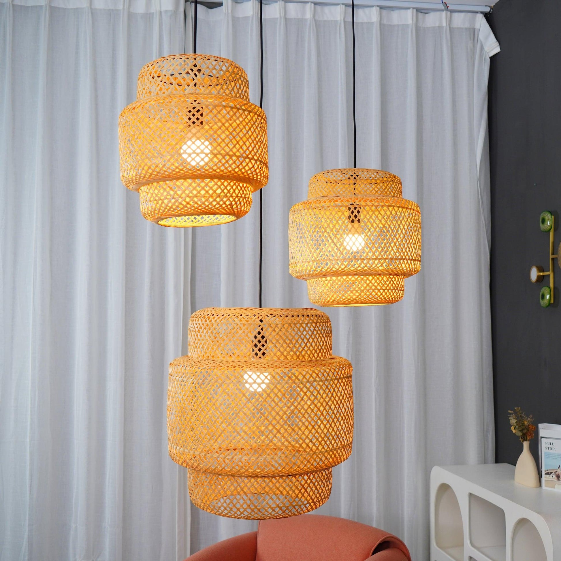Bamboo Pendant Light | Natural Finish | Multiple Sizes