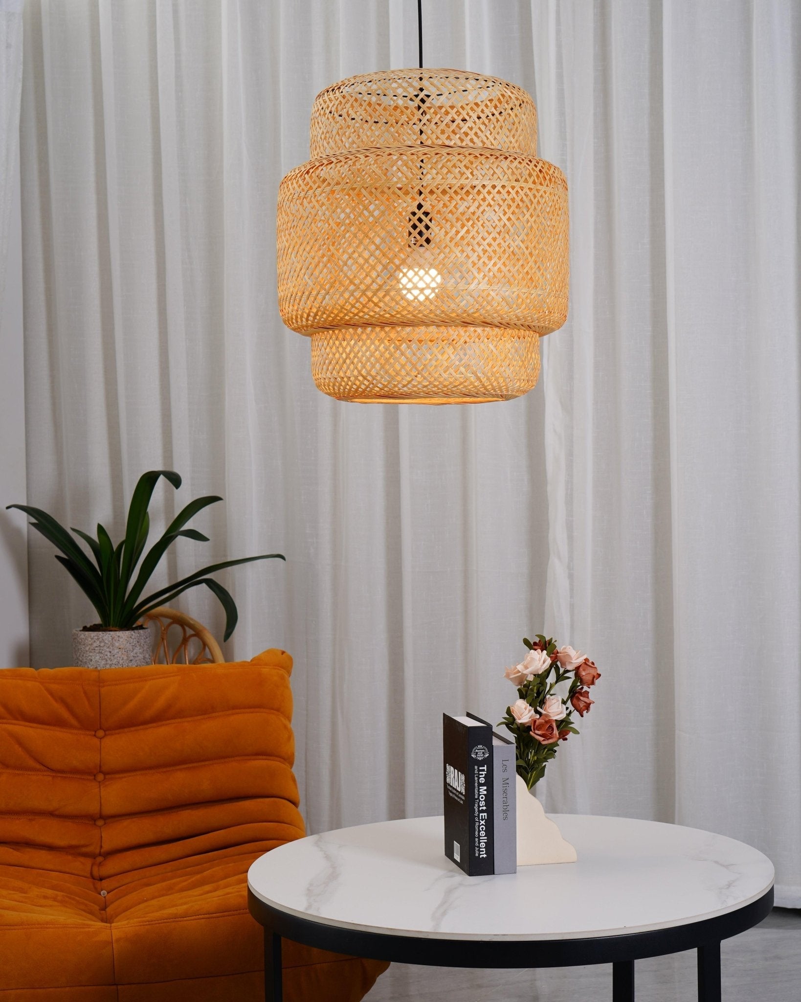 Bamboo Pendant Light | Natural Finish | Multiple Sizes