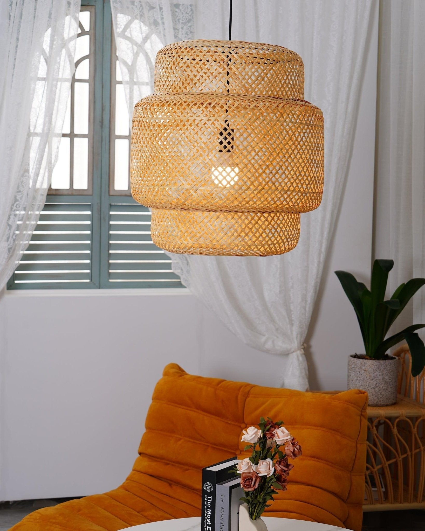 Bamboo Pendant Light | Natural Finish | Multiple Sizes