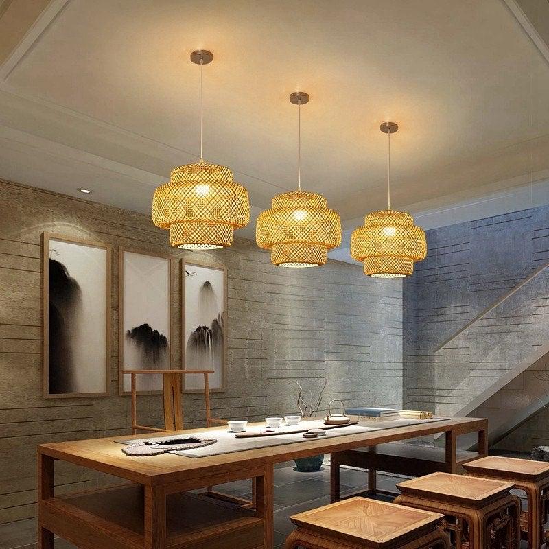 Bamboo Pendant Light | Natural Finish | Multiple Sizes