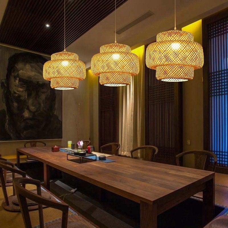 Bamboo Pendant Light | Natural Finish | Multiple Sizes
