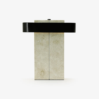Bastion Marble Table Lamp | Marble & Metal | Black/Beige