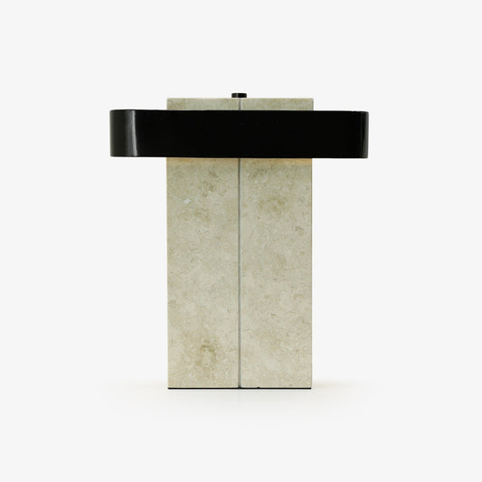 Bastion Marble Table Lamp | Marble & Metal | Black/Beige