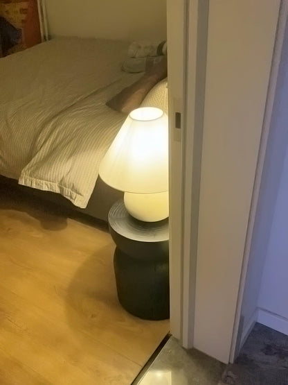 Beachside Table Lamp | Wood, Fabric, Metal | White Shade