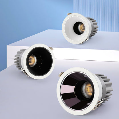 Beam Recessed LED Downlight | Aluminum | White or Black