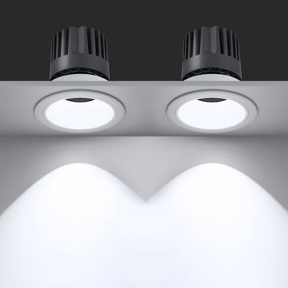 Beam Recessed LED Downlight | Aluminum | White or Black