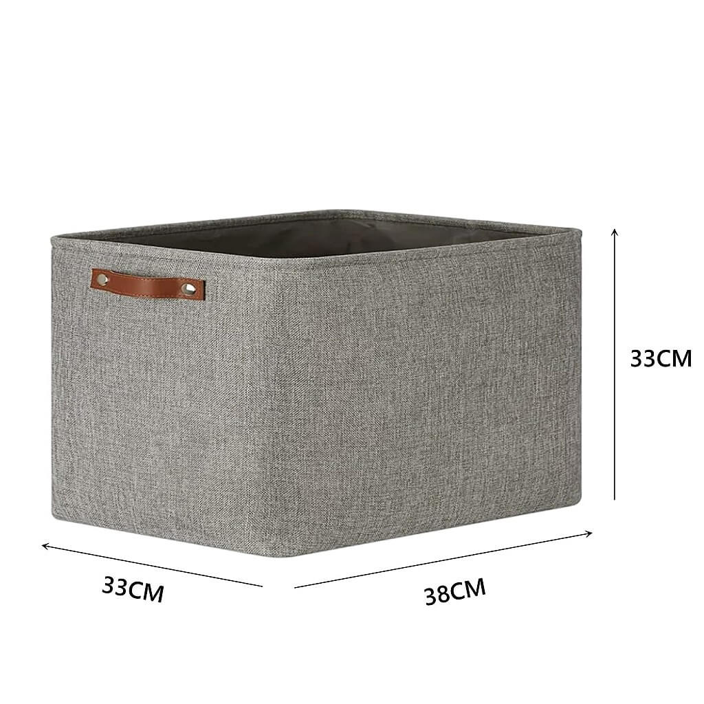Storage Boxes | Canvas & EVA | Large 41.6L, 13"x15"x13"