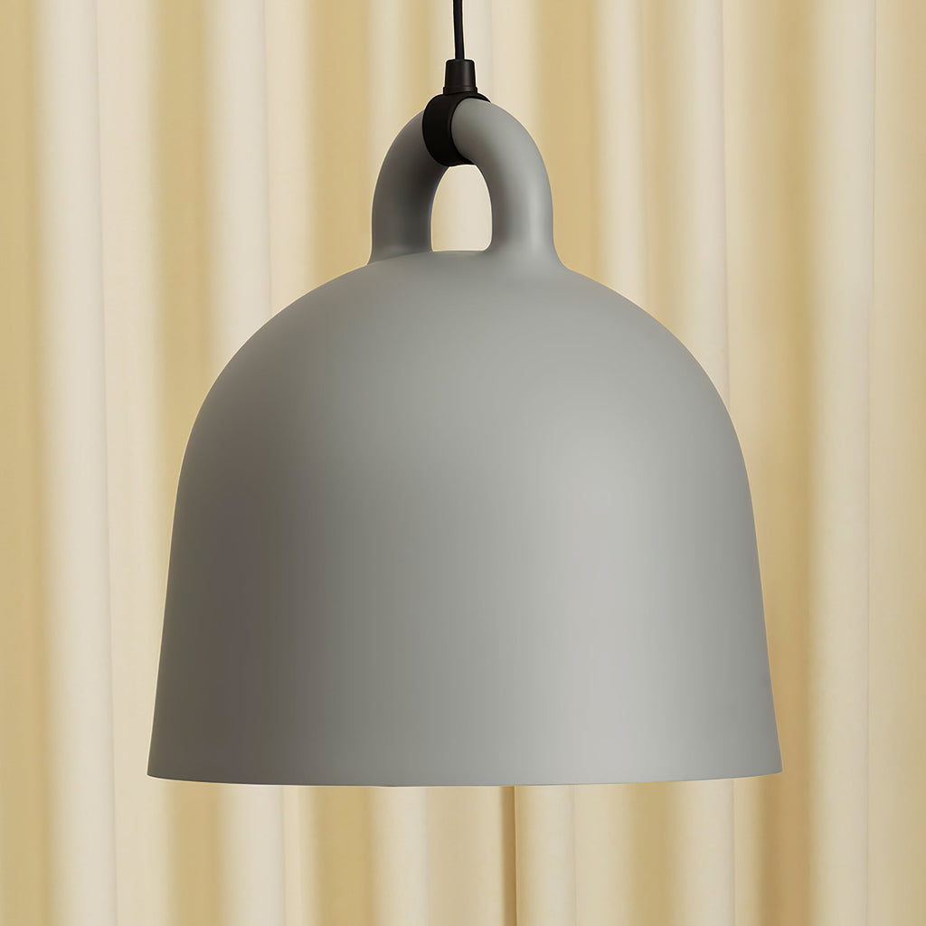 Bell Pendant Lamp | Metal & Resin | White, Black, Gray