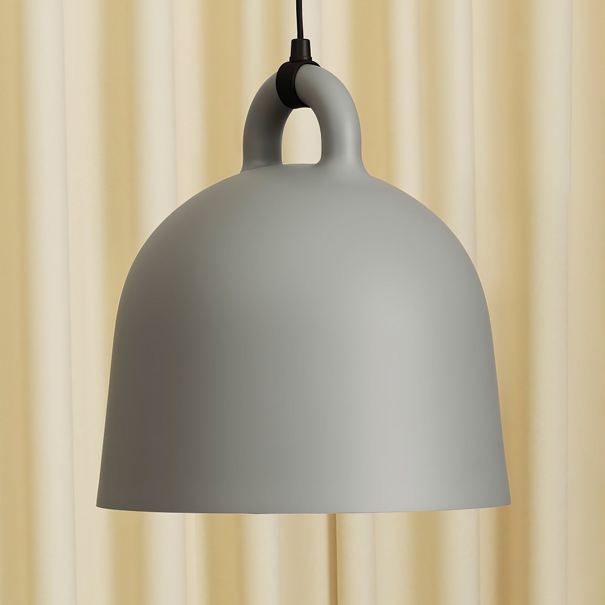 Bell Pendant Lamp | Metal & Resin | White, Black, Gray