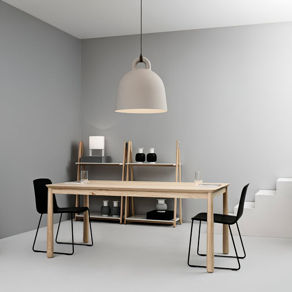 Bell Pendant Lamp | Metal & Resin | White, Black, Gray