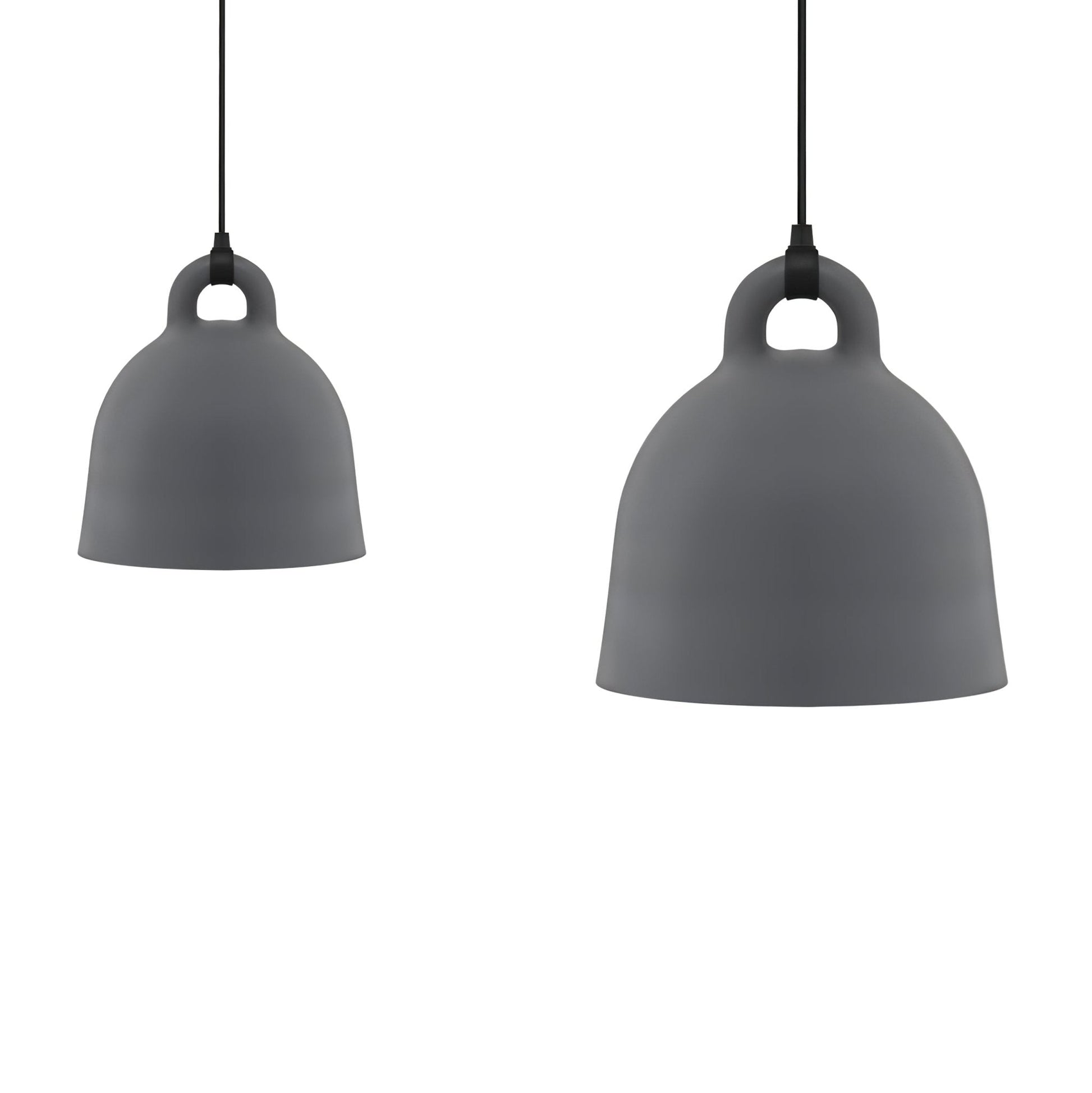 Bell Pendant Lamp | Metal & Resin | White, Black, Gray