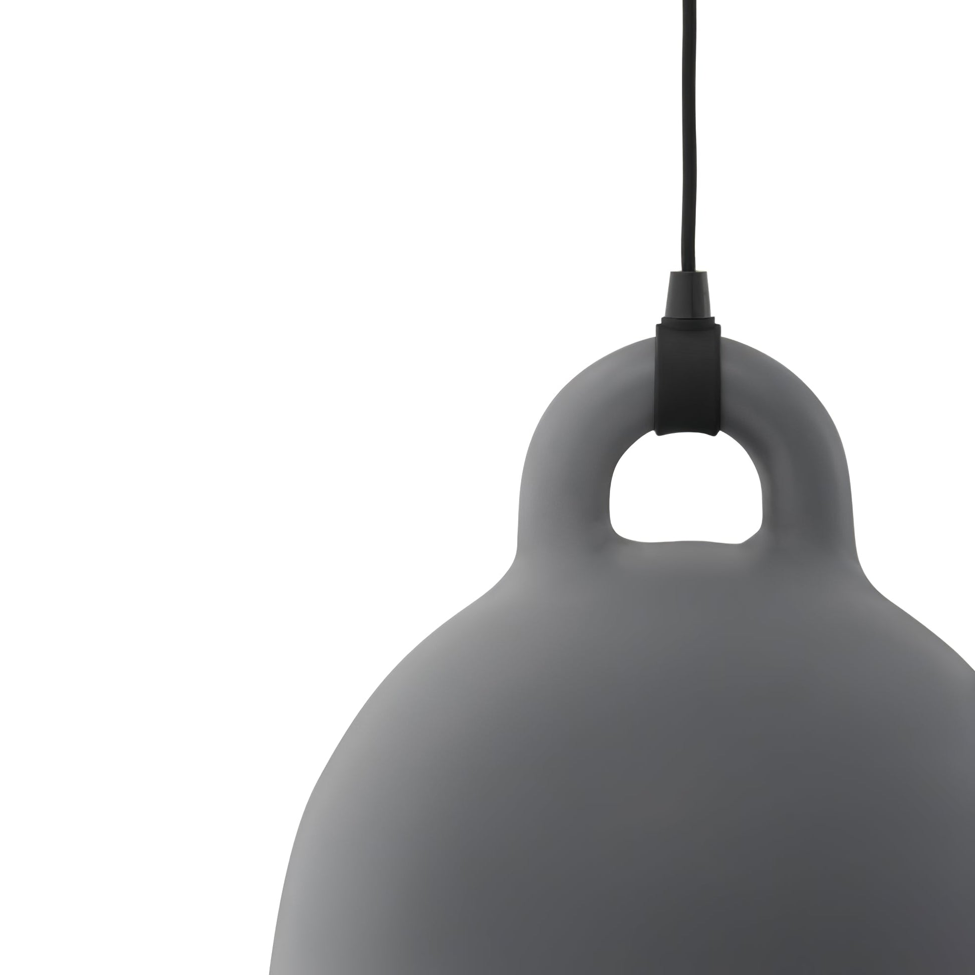 Bell Pendant Lamp | Metal & Resin | White, Black, Gray