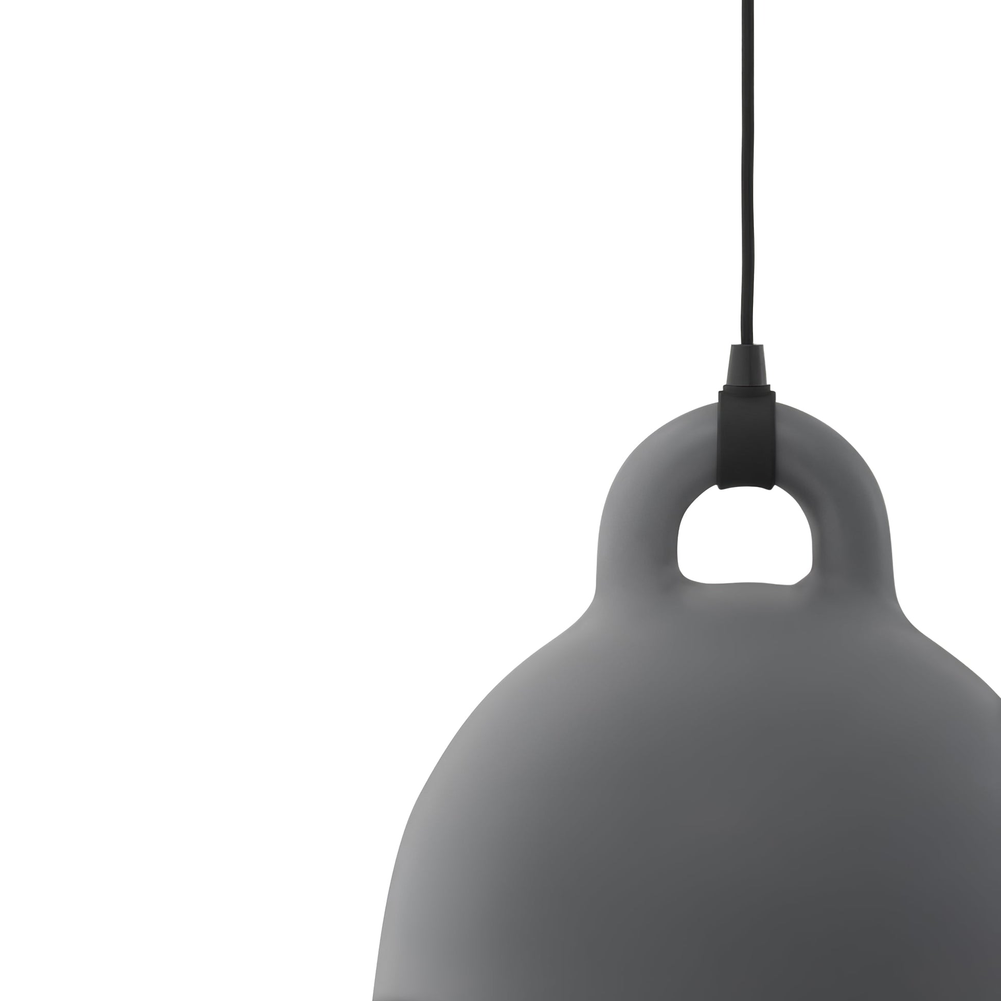 Bell Pendant Lamp | Metal & Resin | White, Black, Gray