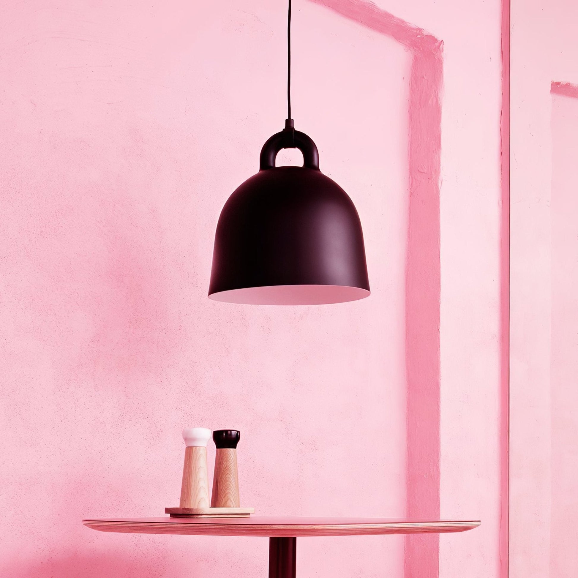 Bell Pendant Lamp | Metal & Resin | White, Black, Gray