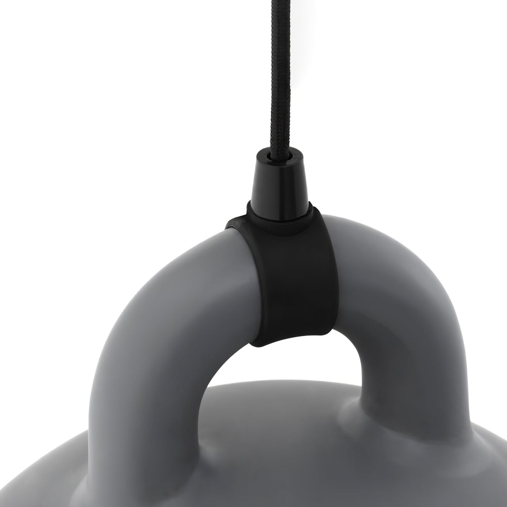 Bell Pendant Lamp | Metal & Resin | White, Black, Gray