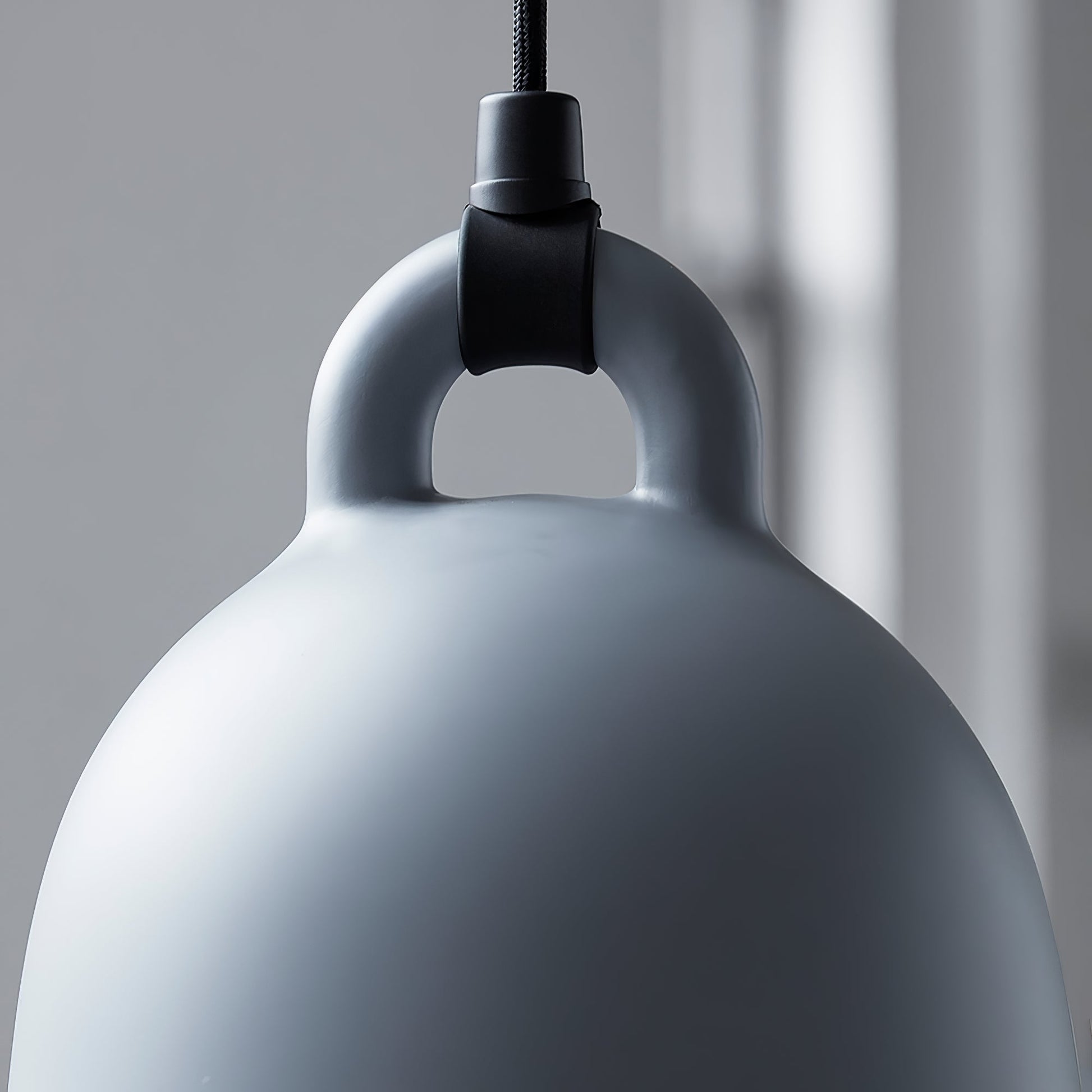 Bell Pendant Lamp | Metal & Resin | White, Black, Gray