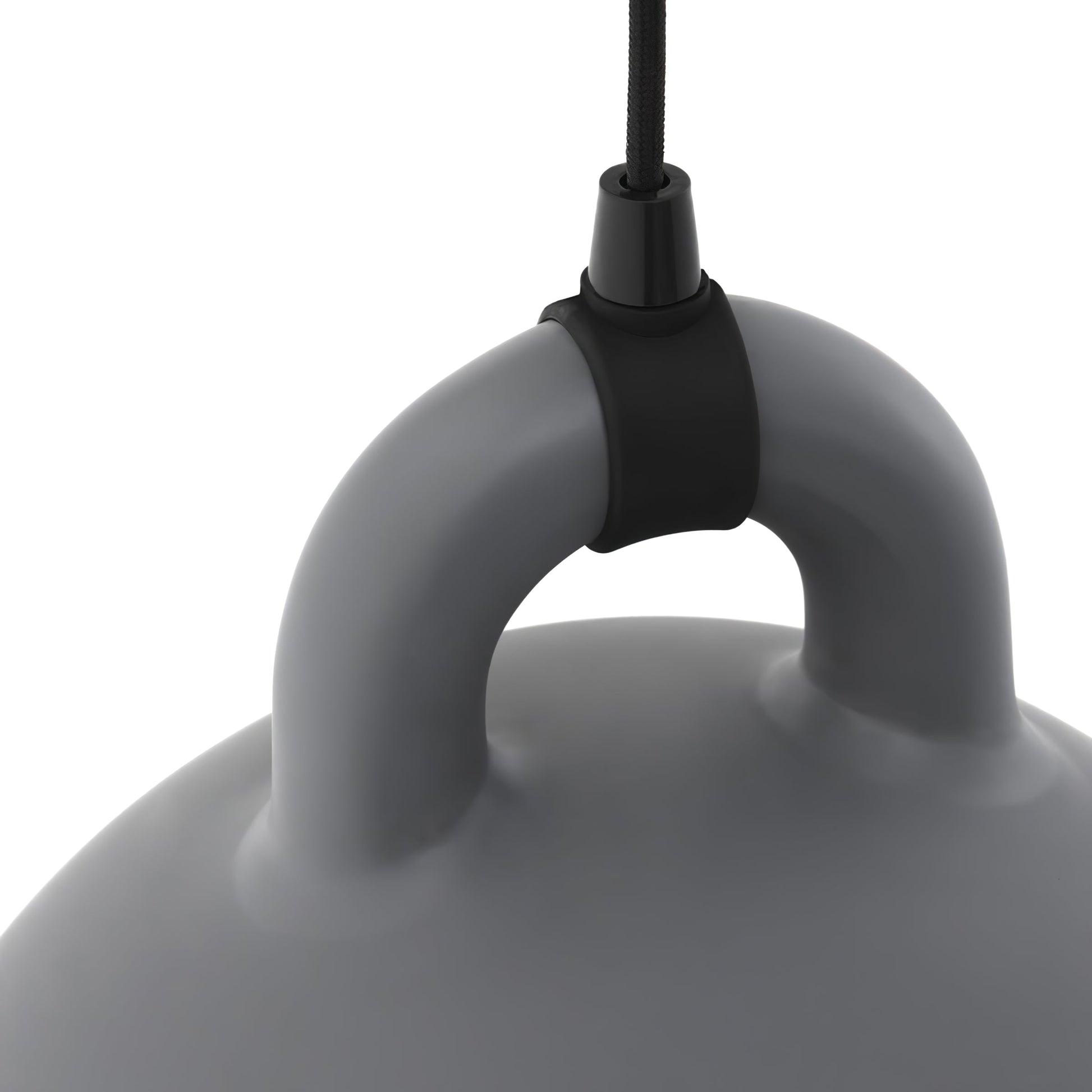 Bell Pendant Lamp | Metal & Resin | White, Black, Gray