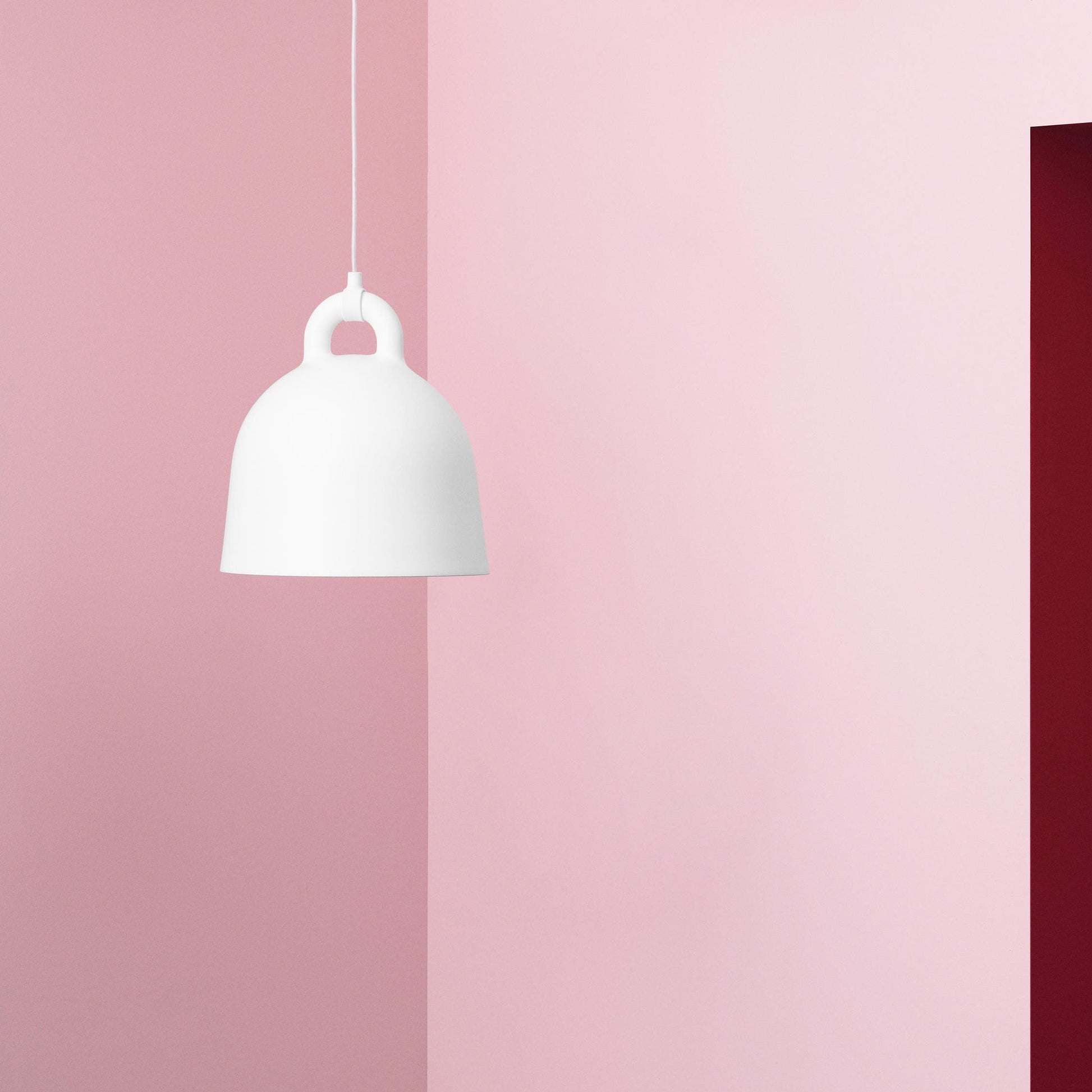 Bell Pendant Lamp | Metal & Resin | White, Black, Gray