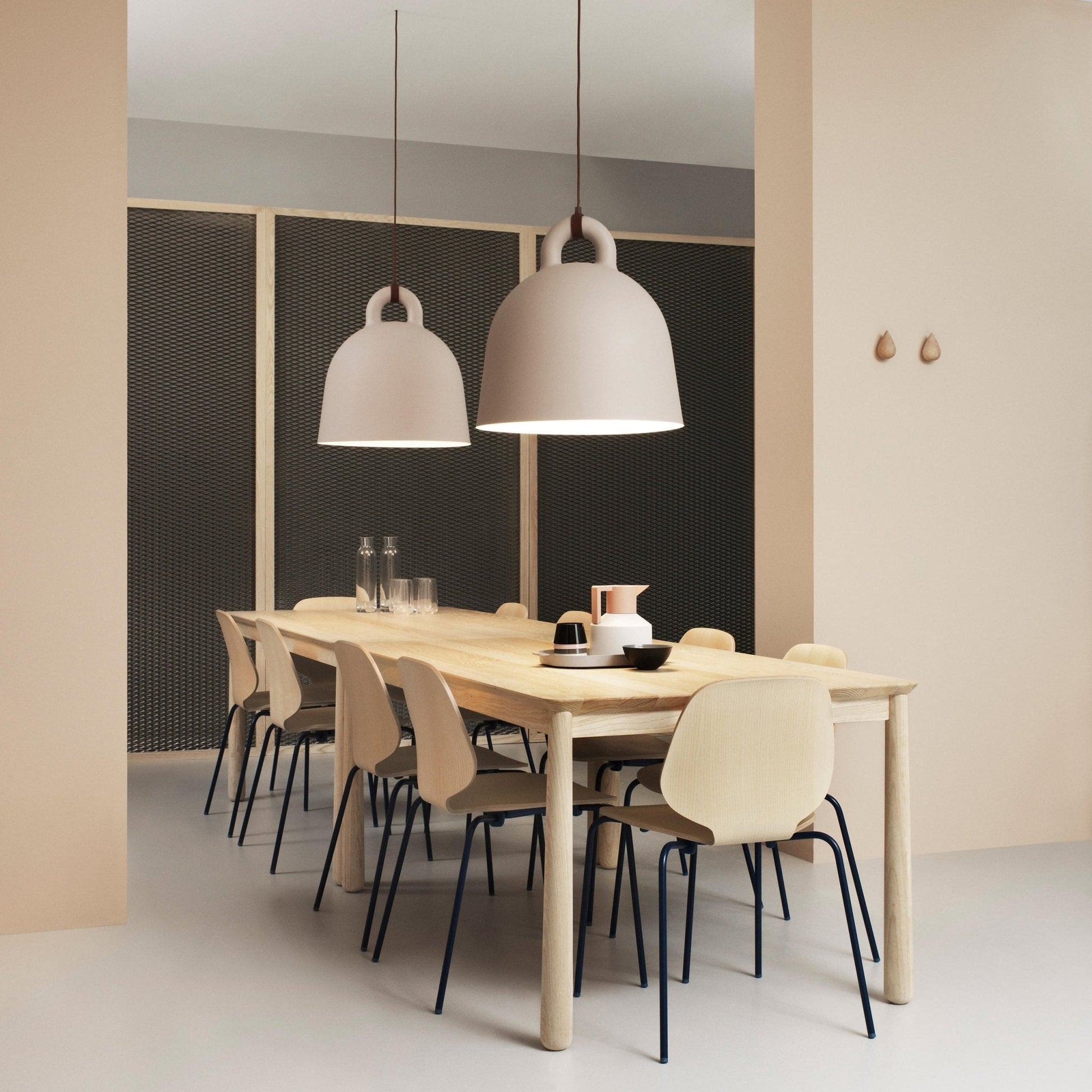 Bell Pendant Lamp | Metal & Resin | White, Black, Gray