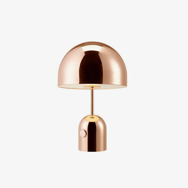 Bell Table Lamp | Metal & Acrylic | Gold, Rose Gold, Chrome