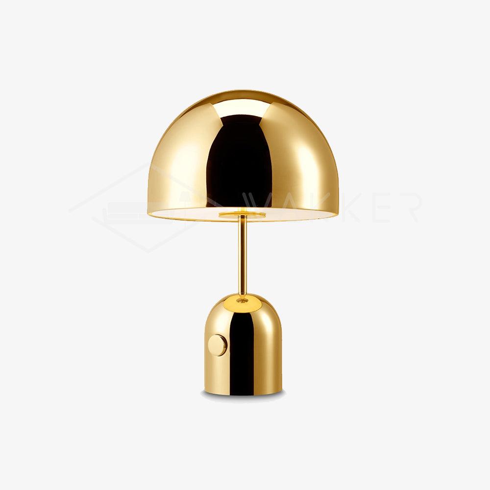 Bell Table Lamp | Metal & Acrylic | Gold, Rose Gold, Chrome