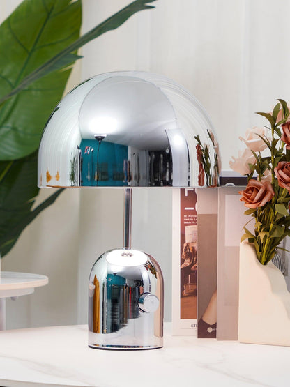 Bell Table Lamp | Metal & Acrylic | Gold, Rose Gold, Chrome