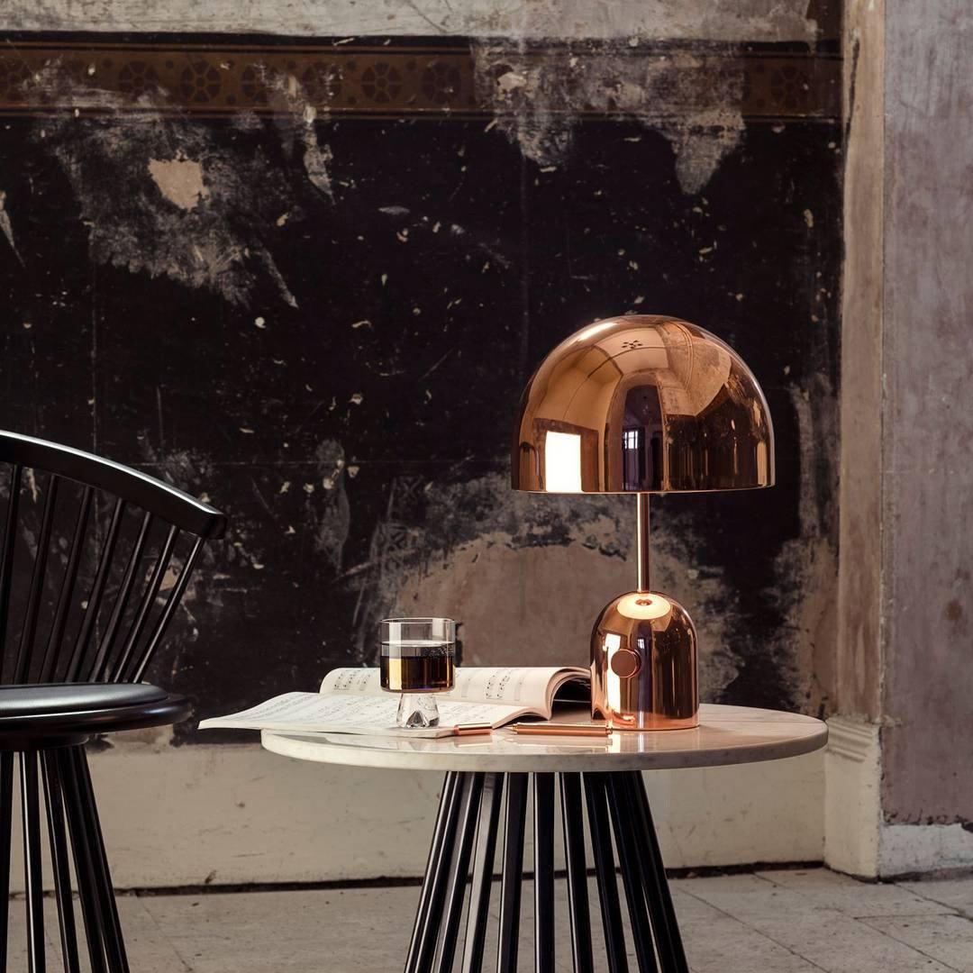 Bell Table Lamp | Metal & Acrylic | Gold, Rose Gold, Chrome