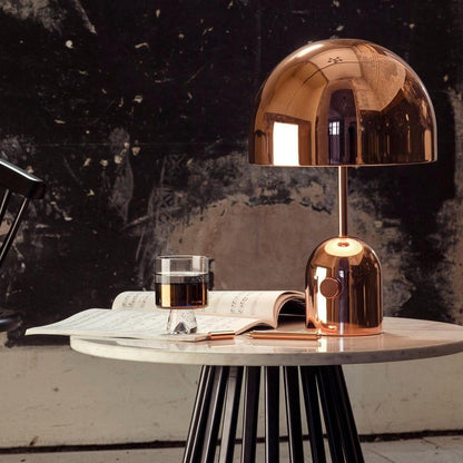 Bell Table Lamp | Metal & Acrylic | Gold, Rose Gold, Chrome
