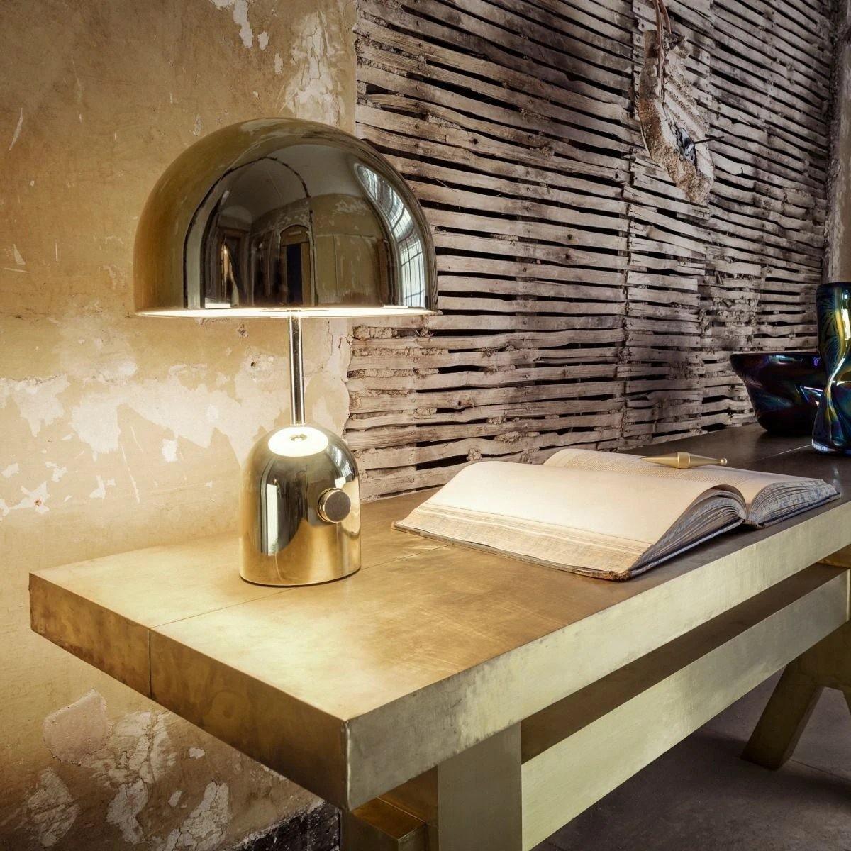 Bell Table Lamp | Metal & Acrylic | Gold, Rose Gold, Chrome