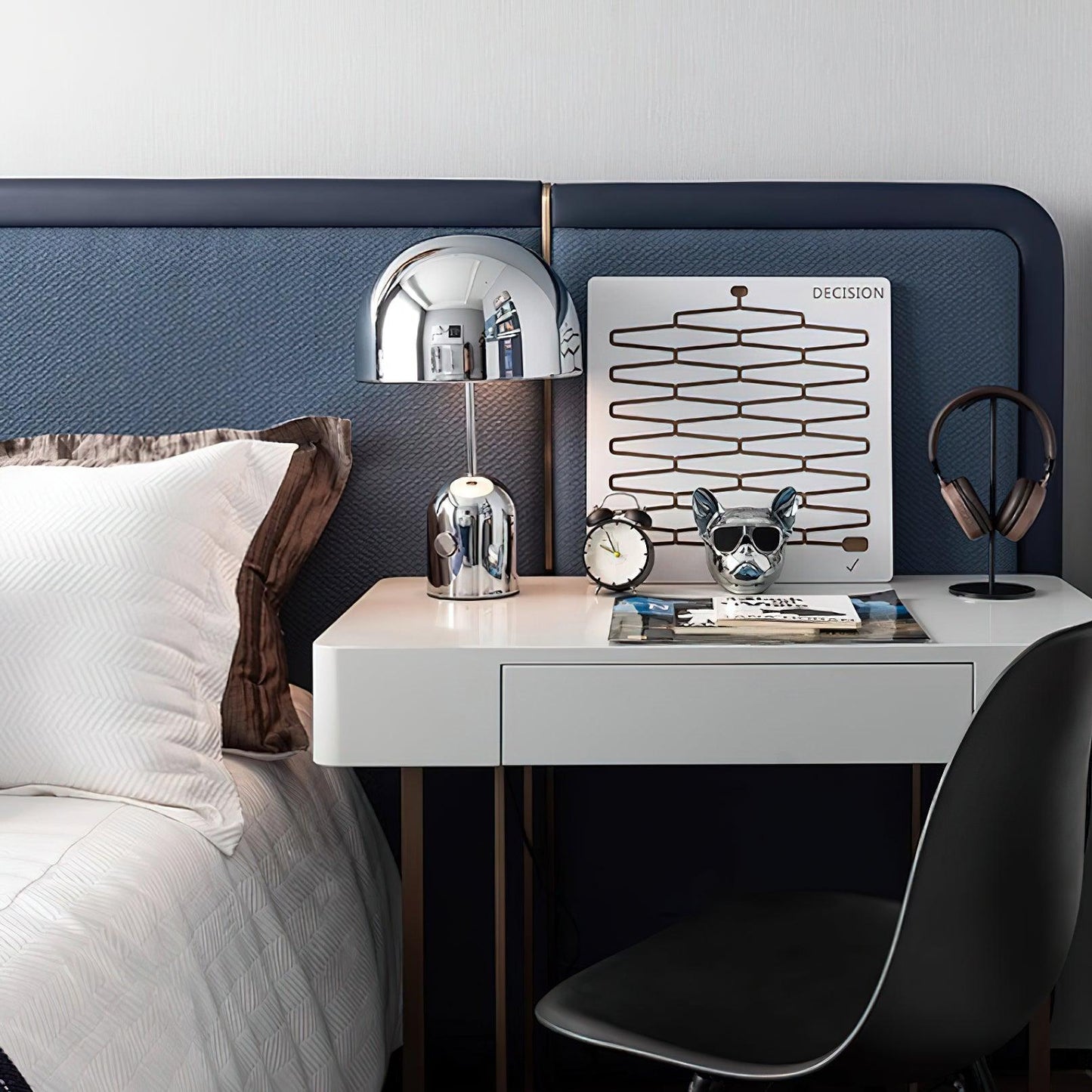 Bell Table Lamp | Metal & Acrylic | Gold, Rose Gold, Chrome