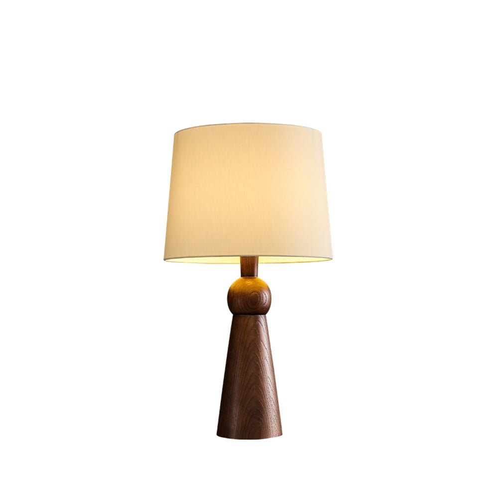 Bella Table Lamp | Metal, Wood, Fabric | Wood Color, Walnut Color, Black