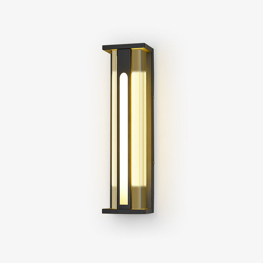 Bellamy Flair Outdoor Wall Lamp | Stainless Steel & Acrylic | Black & Translucent