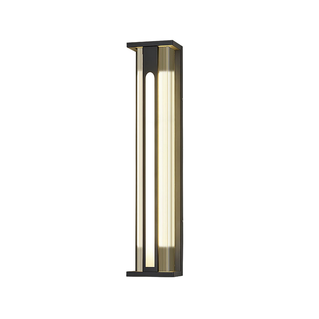 Bellamy Flair Outdoor Wall Lamp | Stainless Steel & Acrylic | Black & Translucent