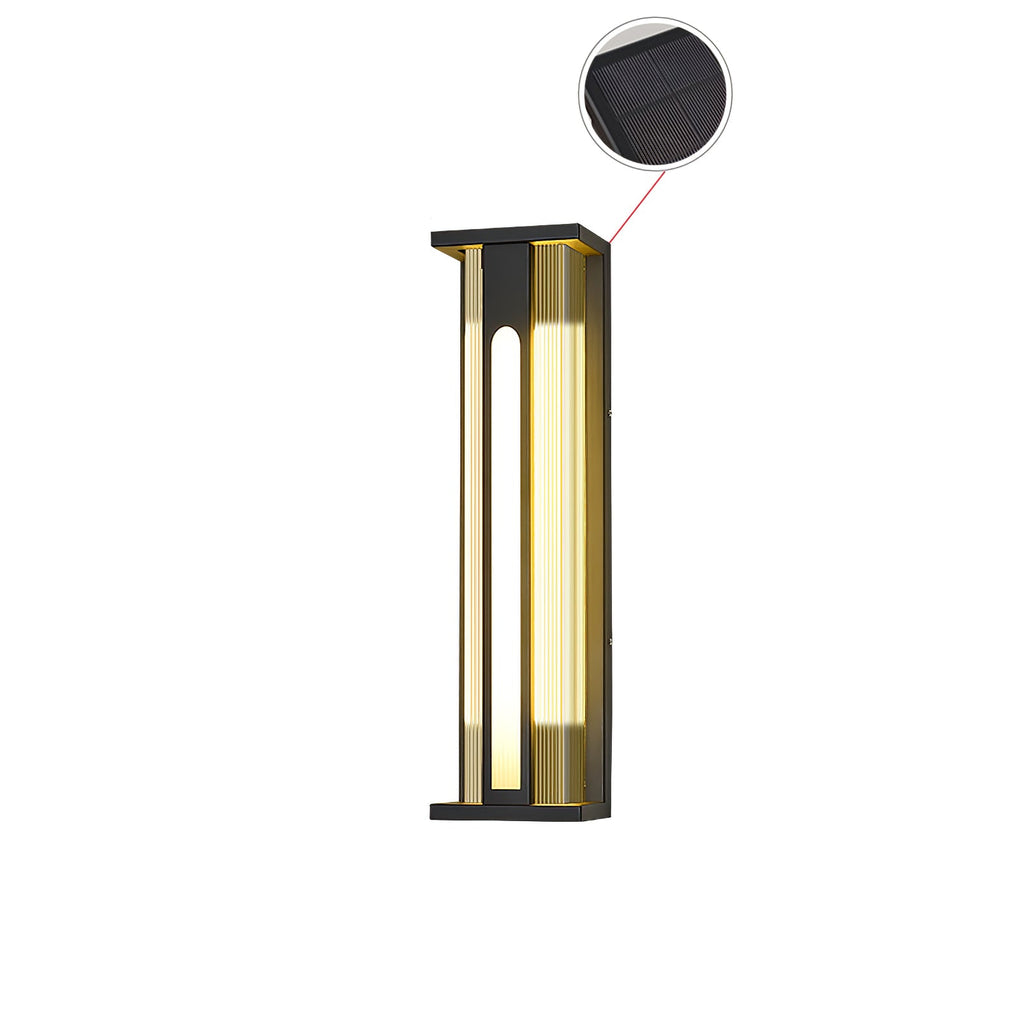 Bellamy Flair Outdoor Wall Lamp | Stainless Steel & Acrylic | Black & Translucent