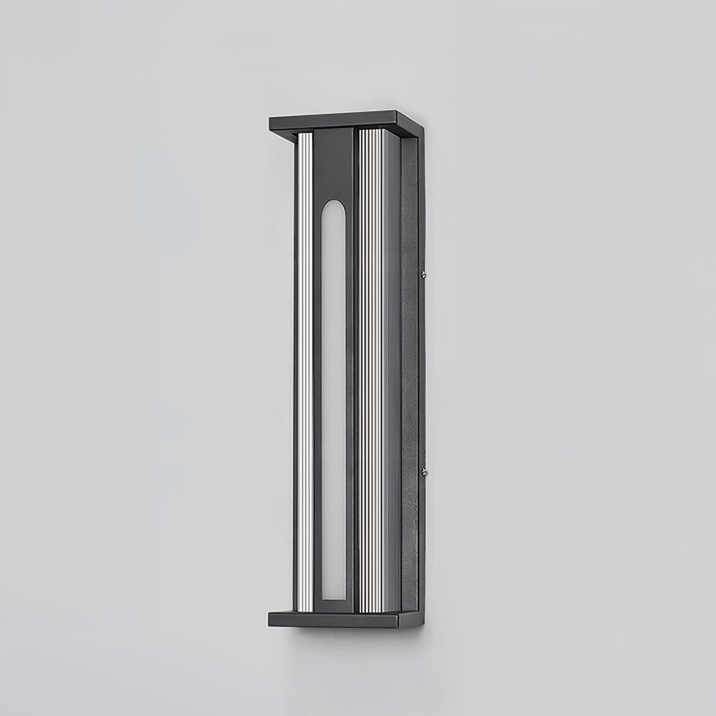 Bellamy Flair Outdoor Wall Lamp | Stainless Steel & Acrylic | Black & Translucent