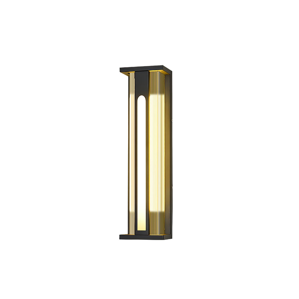 Bellamy Flair Outdoor Wall Lamp | Stainless Steel & Acrylic | Black & Translucent