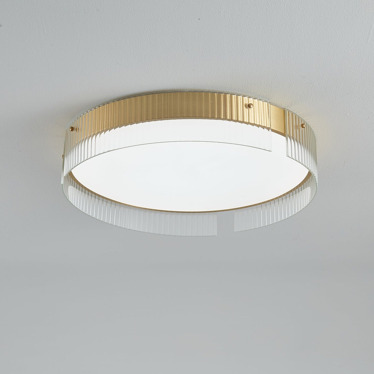 Bellatrix Ceiling Light | Brass Acrylic | Gold/Black