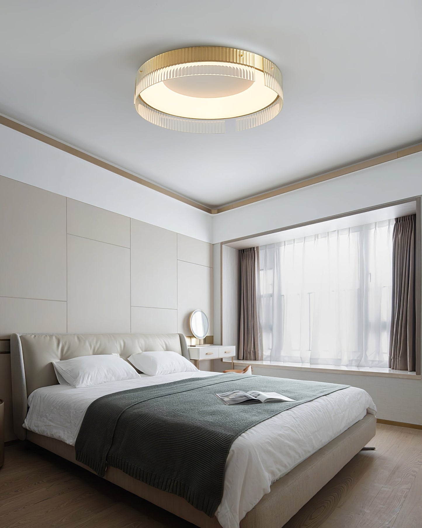 Bellatrix Ceiling Light | Brass Acrylic | Gold/Black