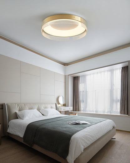 Bellatrix Ceiling Light | Brass Acrylic | Gold/Black
