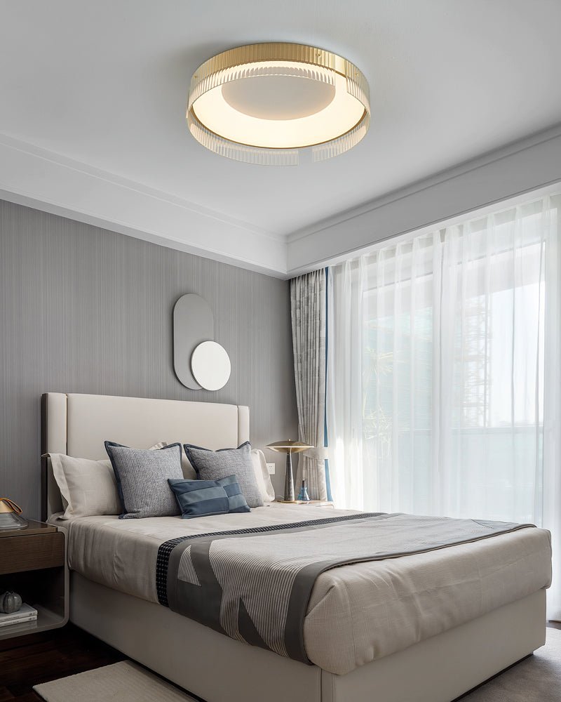 Bellatrix Ceiling Light | Brass Acrylic | Gold/Black