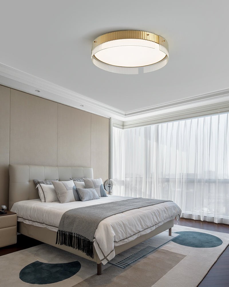 Bellatrix Ceiling Light | Brass Acrylic | Gold/Black